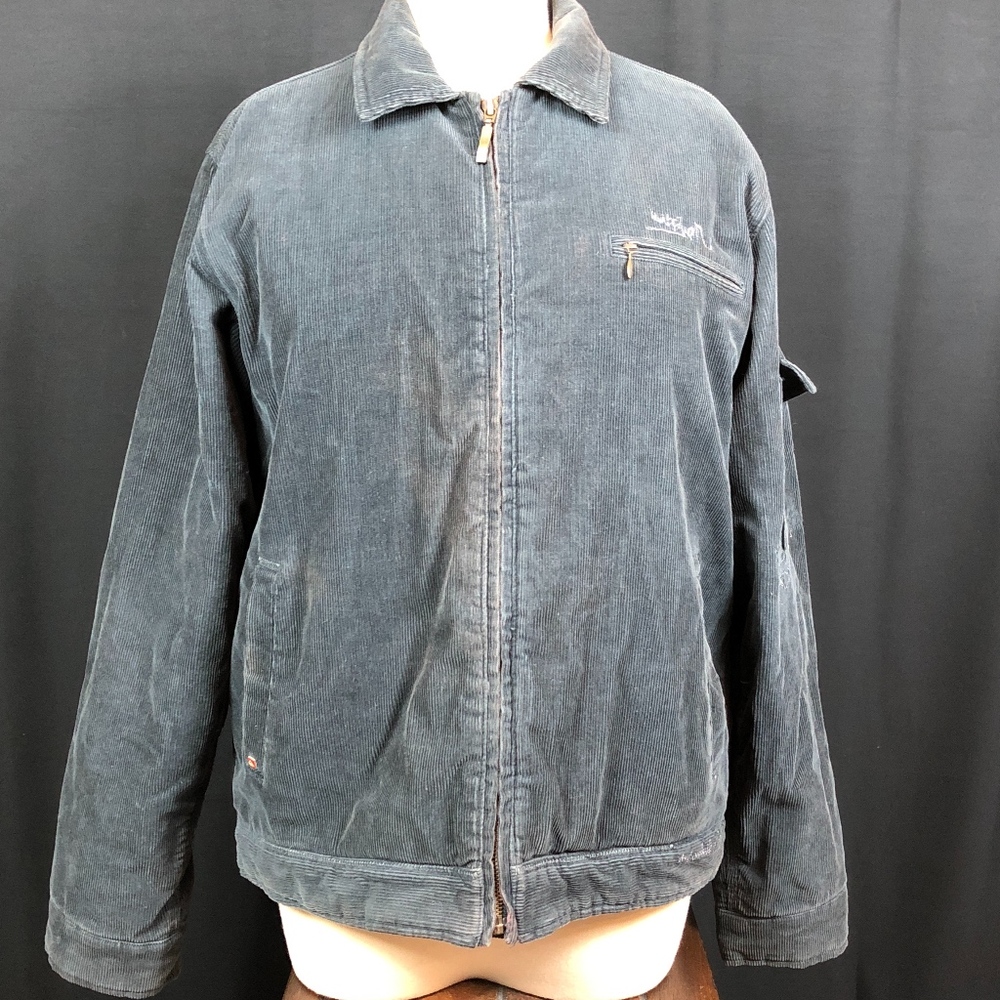 Quiksilver Corduroy Bomber Jacket Grey i308 - Picture 1 of 8